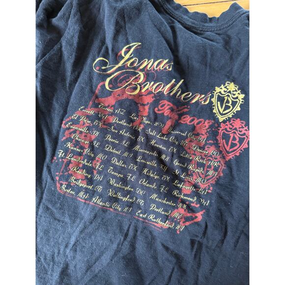 The Jonas Brothers 2008 double sided tour graphic t-shirt - Picture 4 of 6